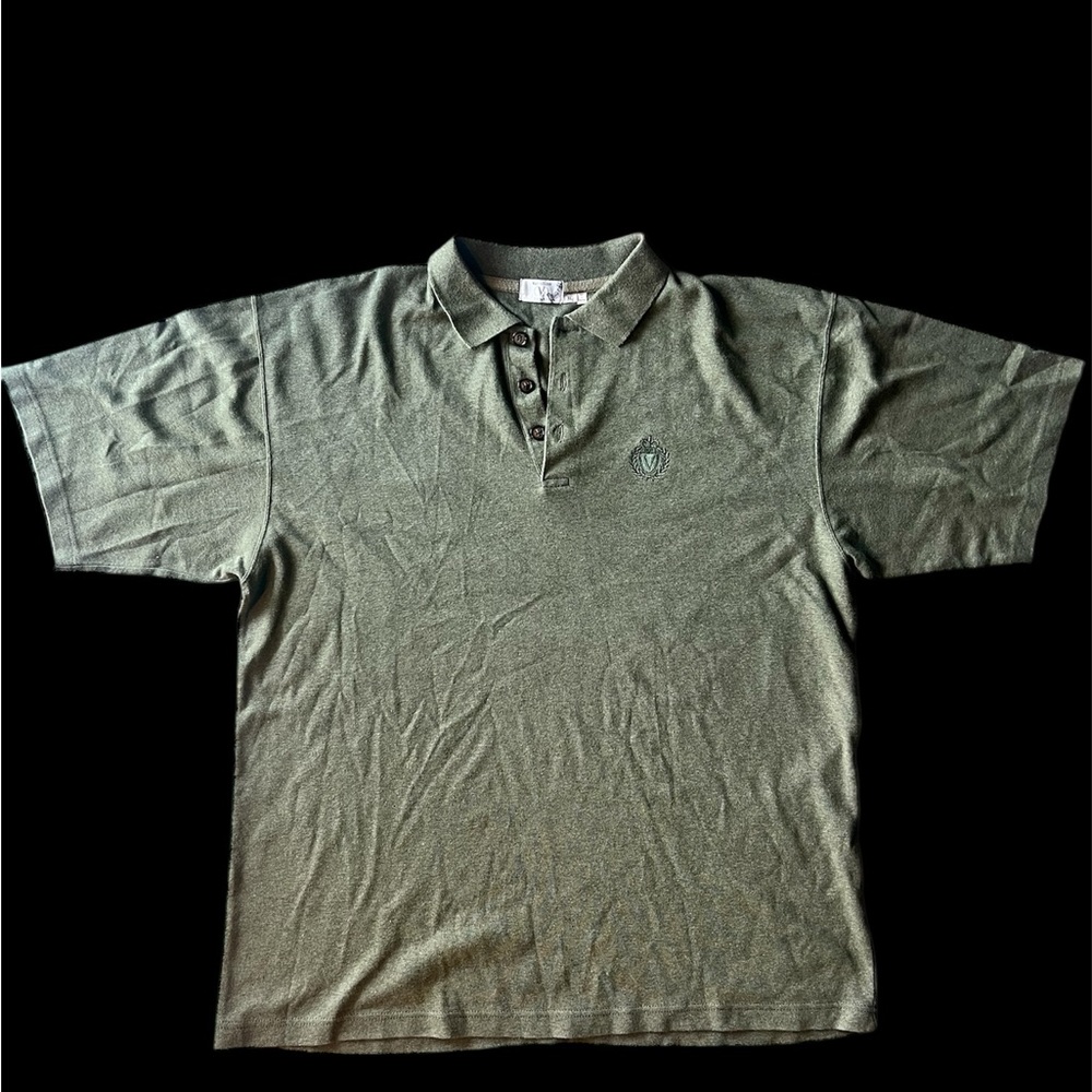Valentino Uomo Olive Polo Shirt